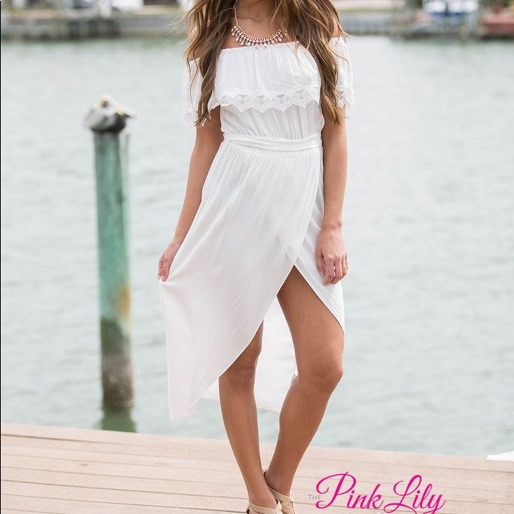 Pink Lily boutique a high low dress